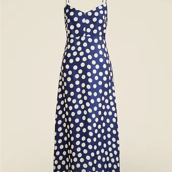 J. Crew Navy Dress with White Dots - Picture 5 of 7